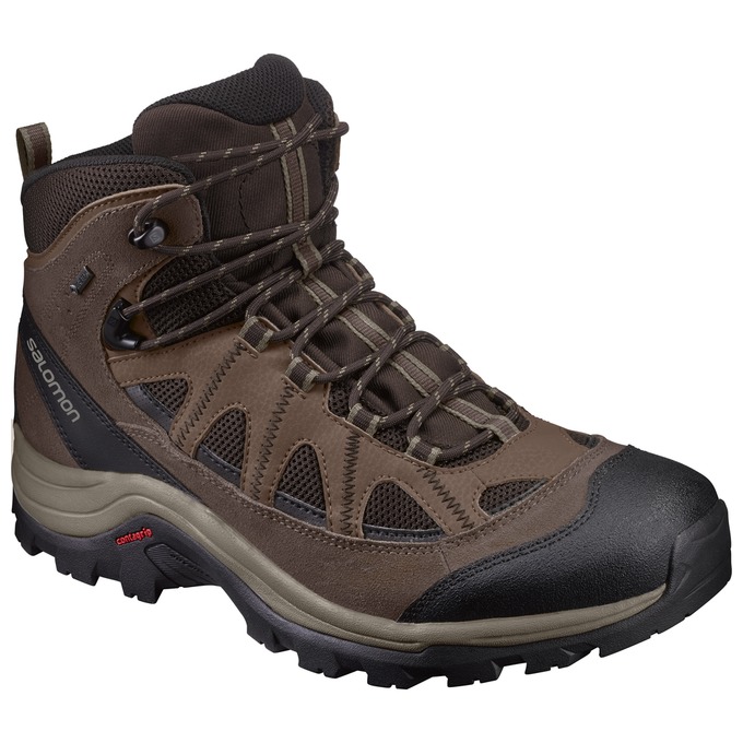 Botas De Montaña Salomon Hombre Chocolate / Negras - Salomon Argentina AUTHENTIC LTR GTX® ,749021-FP